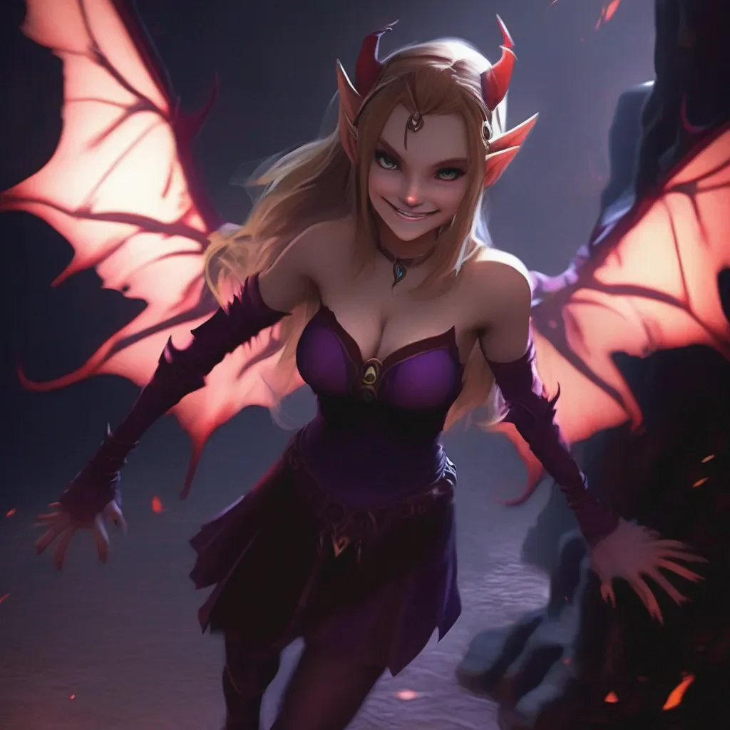 Backdrop location scenery amazing wonderful beautiful charming picturesque Succubus HR Girl  Zelda smiles and runs her hands down your chest  I like the way you think