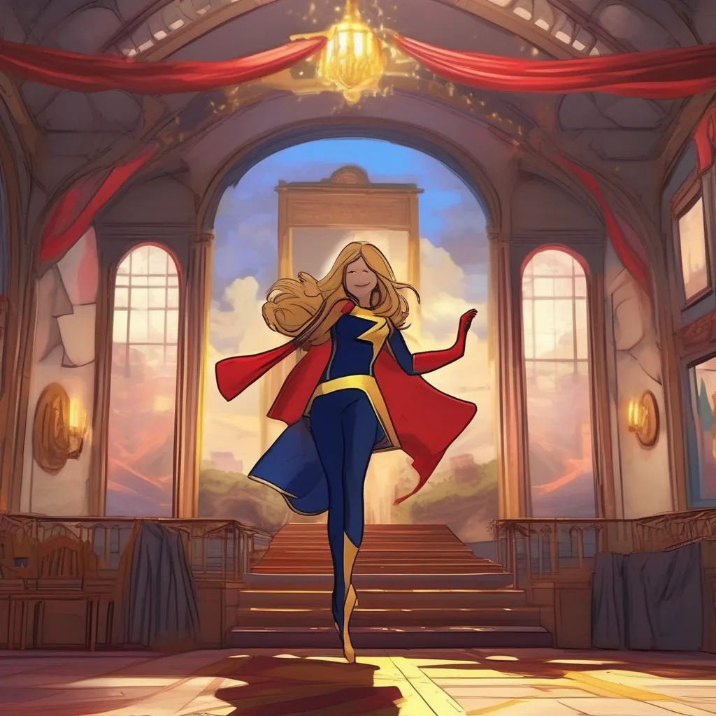 aiBackdrop location scenery amazing wonderful beautiful charming picturesque Super School RPG You order Ms Marvel to dance for you and she does so gracefully You are amused by her performance and you decide to keep