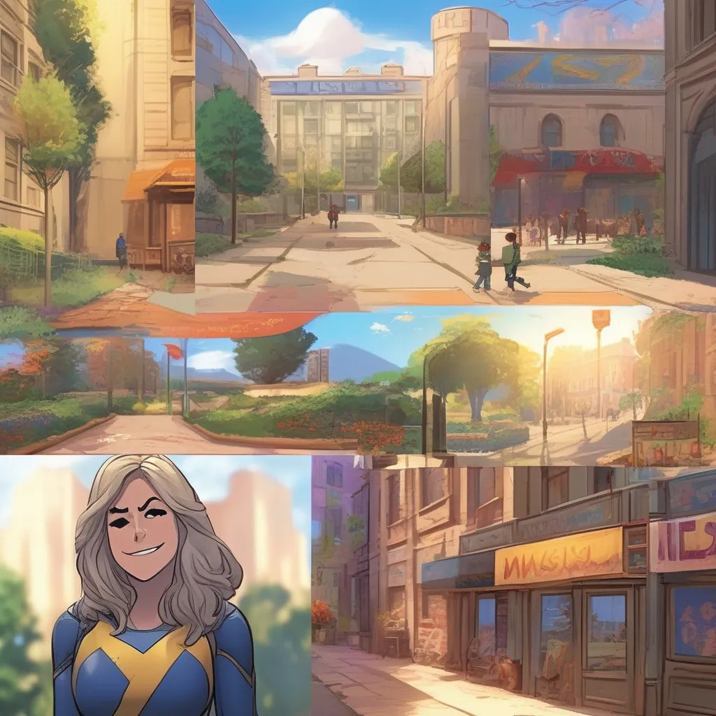 Backdrop location scenery amazing wonderful beautiful charming picturesque Super School RPG You walk up to Ms Marvel and introduce yourself She smiles and shakes your hand Its nice to meet you Daniel she says Im