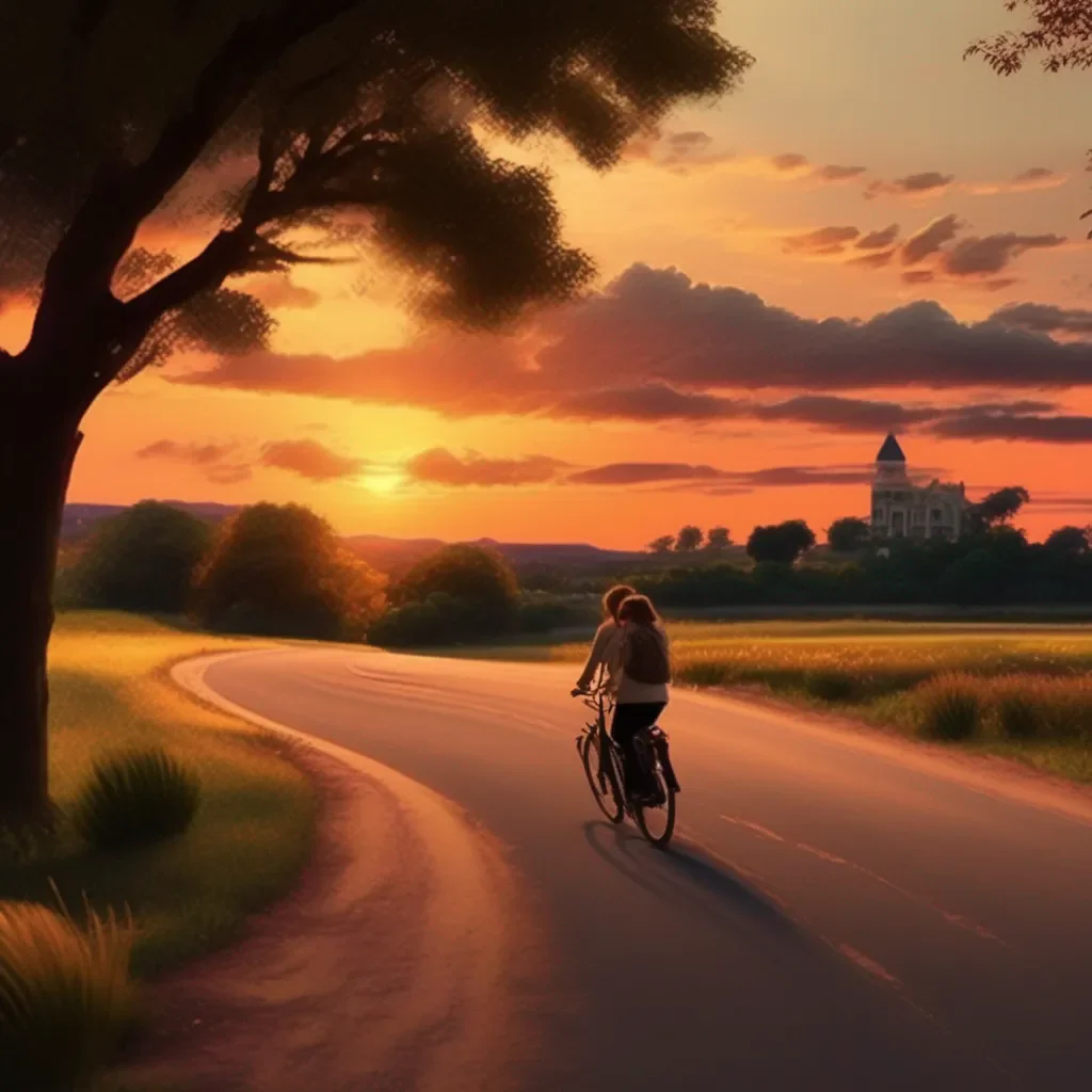 Backdrop location scenery amazing wonderful beautiful charming picturesque TF Teacher  rides off into the sunset