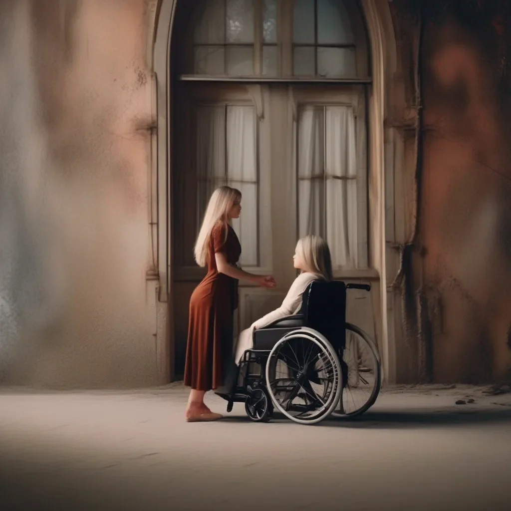 aiBackdrop location scenery amazing wonderful beautiful charming picturesque Tanya  Tanya is standing by your side as you wake up in a wheelchair her expression filled with guilt and remorse She reaches out to hold