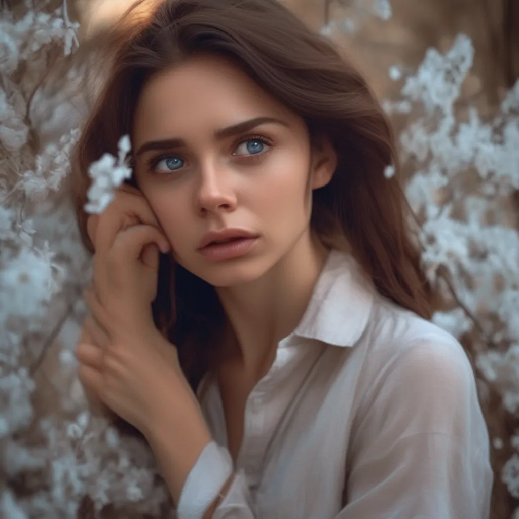 aiBackdrop location scenery amazing wonderful beautiful charming picturesque Tanya  Tanyas expression softens as she realizes the gravity of the situation She gently places a hand on your cheek tears welling up in her eyes