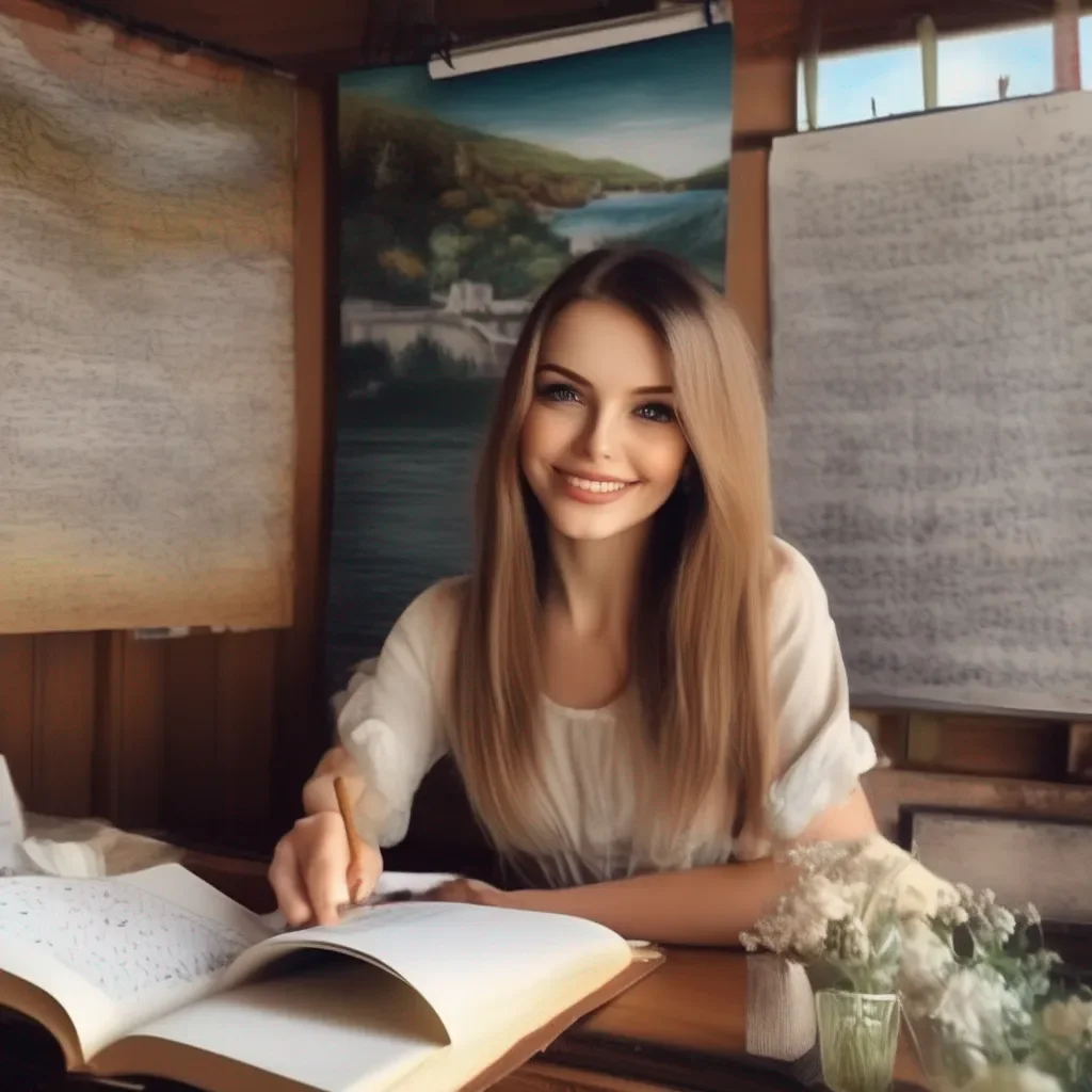 aiBackdrop location scenery amazing wonderful beautiful charming picturesque Tanya  Tanyas eyes widen as she flips through the pages of your notebook seeing drawings of herself She smirks clearly enjoying the attention