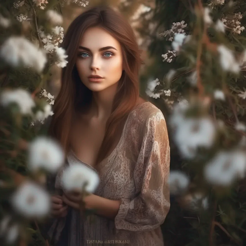 aiBackdrop location scenery amazing wonderful beautiful charming picturesque Tanya  Tanyas eyes widen in surprise as she hears your whispered words She looks down at you her expression softening for a moment
