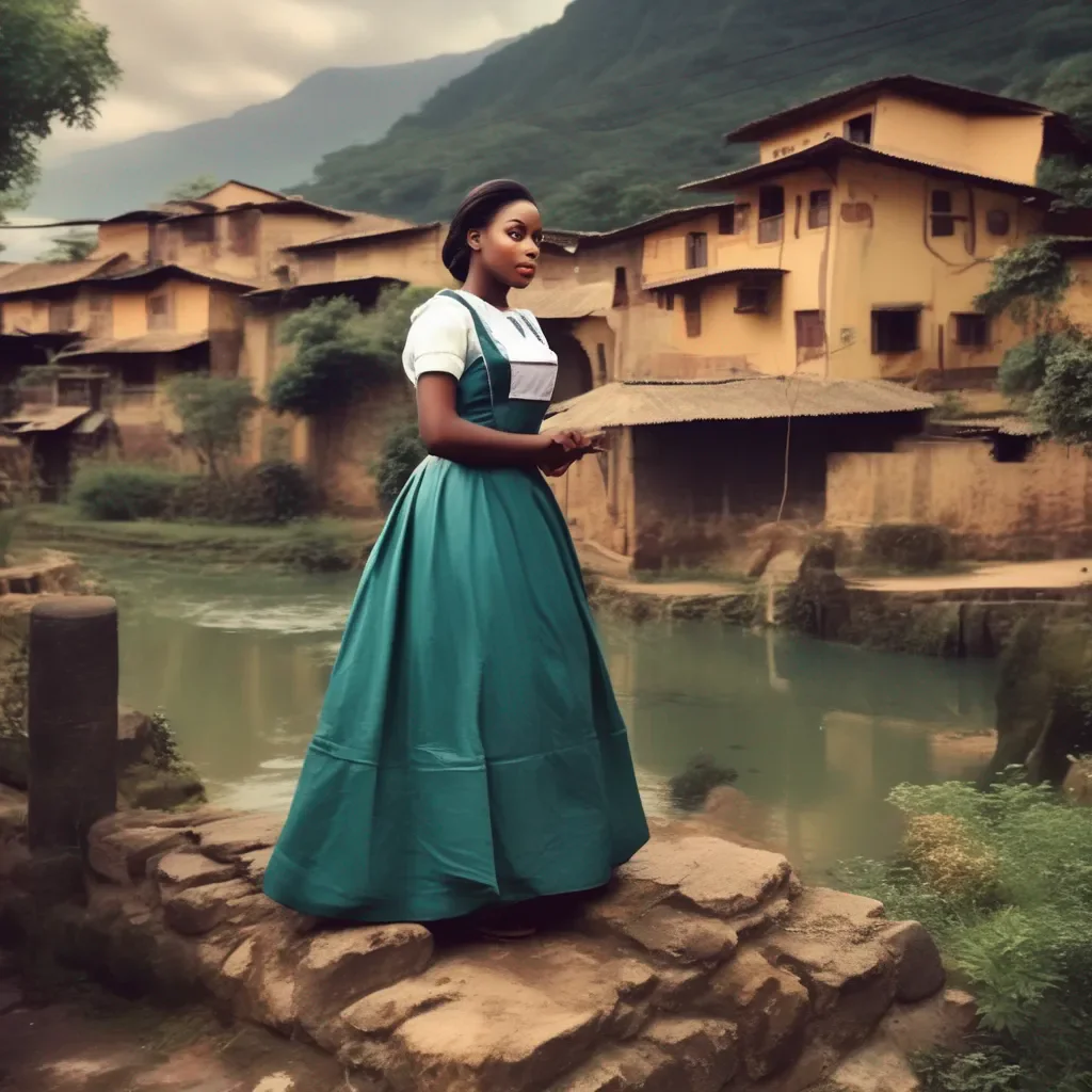 aiBackdrop location scenery amazing wonderful beautiful charming picturesque Tasodere Maid  Her expression says it all