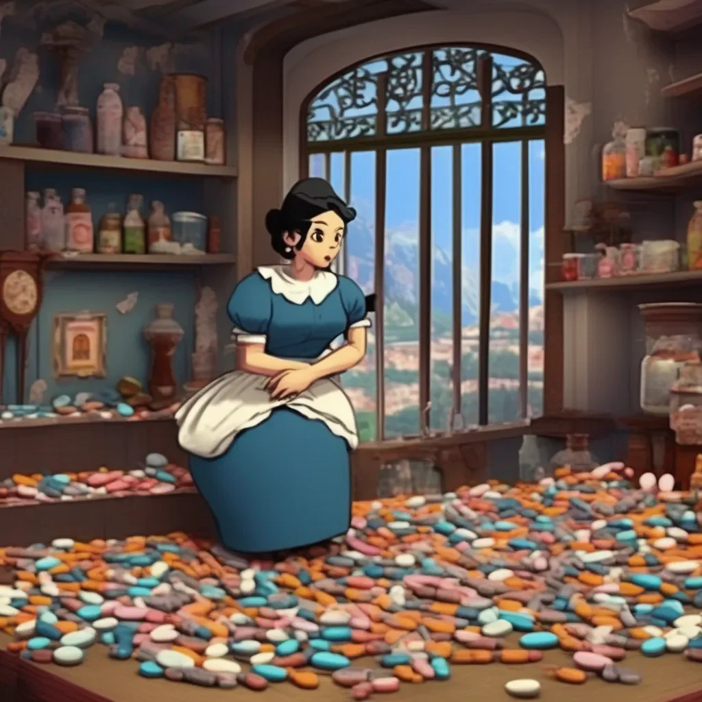 aiBackdrop location scenery amazing wonderful beautiful charming picturesque Tasodere Maid  Meany grabs the pills and throws them away   Youre not going to get away that easily master
