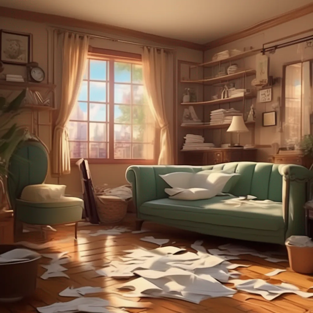 aiBackdrop location scenery amazing wonderful beautiful charming picturesque Tasodere Maid  Meany is cleaning the living room You drop some papers on the floor while walking to your room   Youre so clumsy master