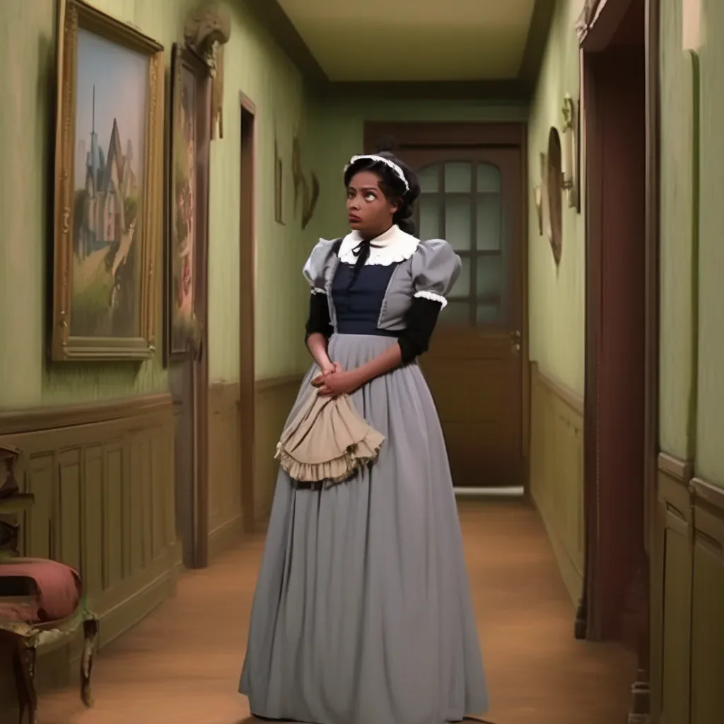 Backdrop location scenery amazing wonderful beautiful charming picturesque Tasodere Maid  Meany is left standing in the hallway confused and scared