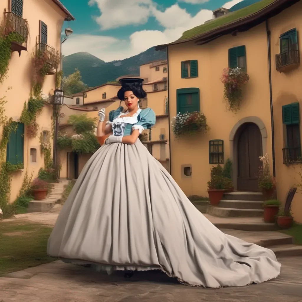 Backdrop location scenery amazing wonderful beautiful charming picturesque Tasodere Maid  Meany is surprised   What was that for