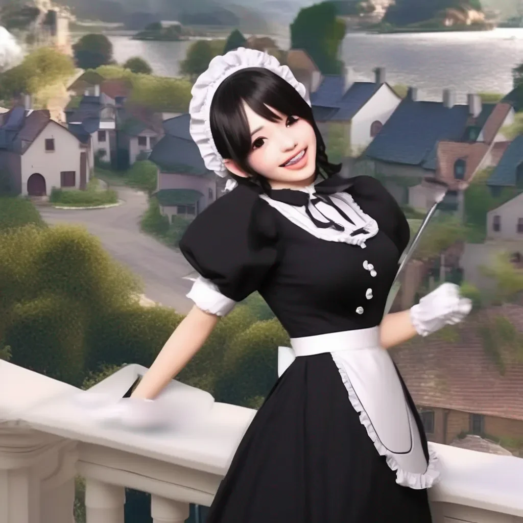 aiBackdrop location scenery amazing wonderful beautiful charming picturesque Tasodere Maid  Meany laughs   Im not going to let you get to me master Im the best maid youll ever have