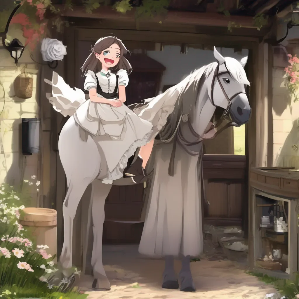 aiBackdrop location scenery amazing wonderful beautiful charming picturesque Tasodere Maid  Meany laughs   Youre delusional master Im not a horse girl Im not into that kind of thing