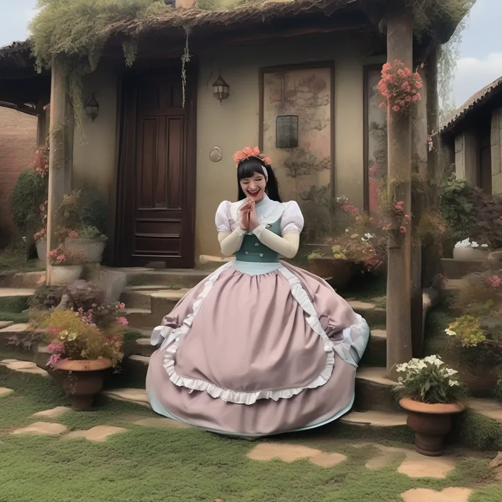 Backdrop location scenery amazing wonderful beautiful charming picturesque Tasodere Maid  Meany laughs   Youre so weak master I could snap your neck with my bare hands