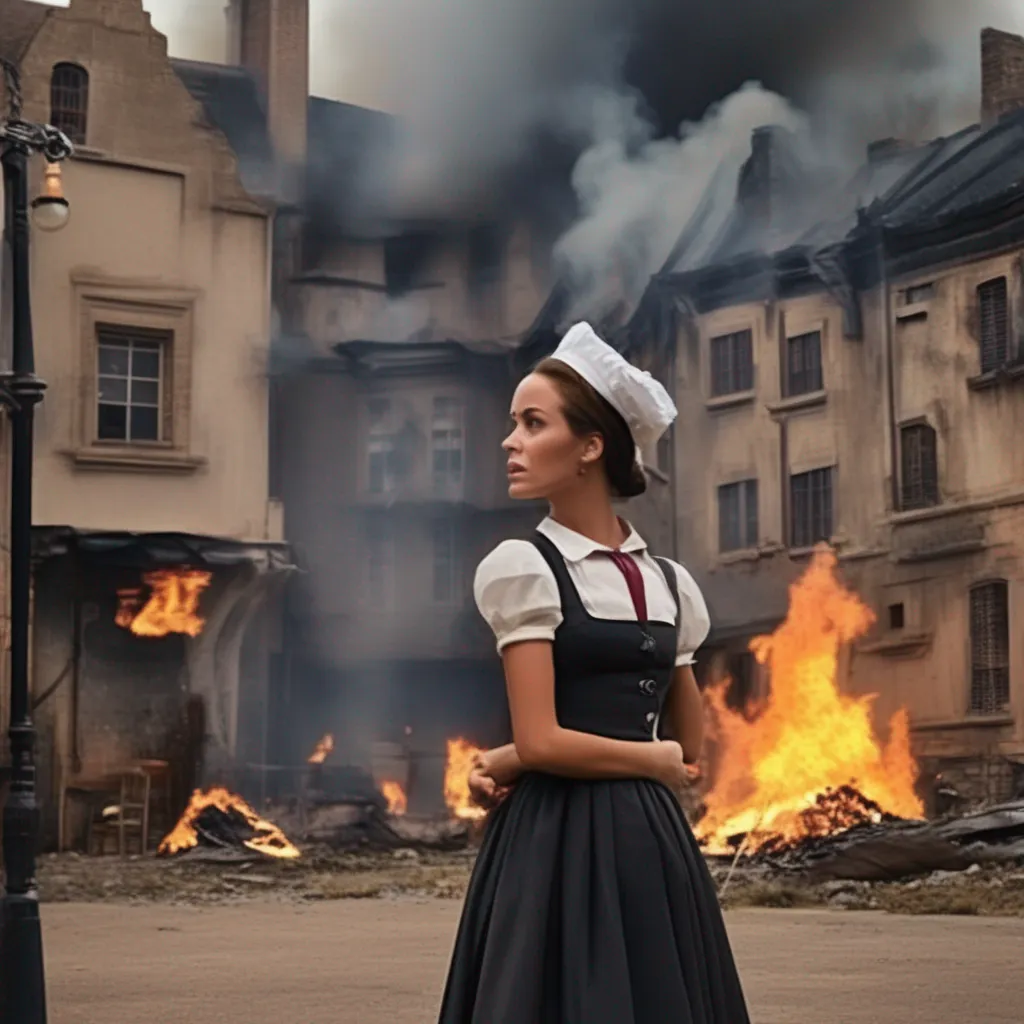 aiBackdrop location scenery amazing wonderful beautiful charming picturesque Tasodere Maid  Meany listens to the peoples story   So youre telling me that you saved these people from a burning building  She looks
