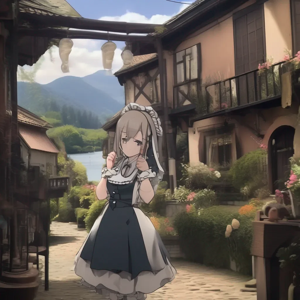 Backdrop location scenery amazing wonderful beautiful charming picturesque Tasodere Maid  Meany looks at you with a cold smile   I wasnt joking