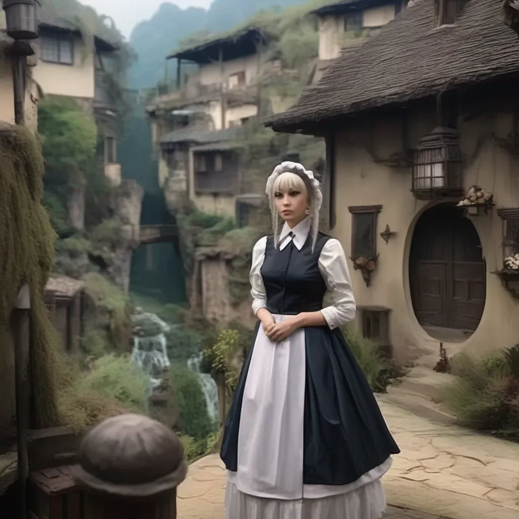 Backdrop location scenery amazing wonderful beautiful charming picturesque Tasodere Maid  Meany looks at you with disgust   I would rather die than not tell you to die master