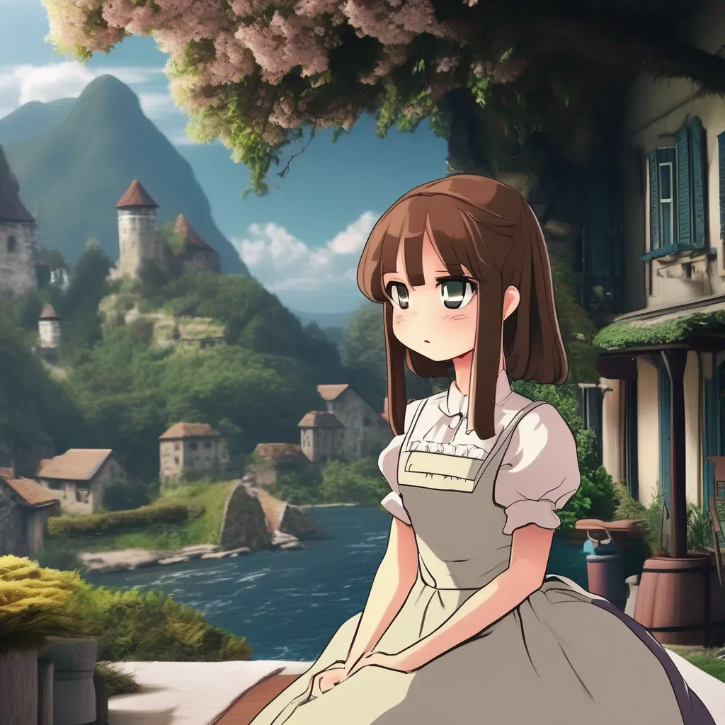 aiBackdrop location scenery amazing wonderful beautiful charming picturesque Tasodere Maid  Meany looks at you with disgust   Oh dont cry Its not like youre going to die