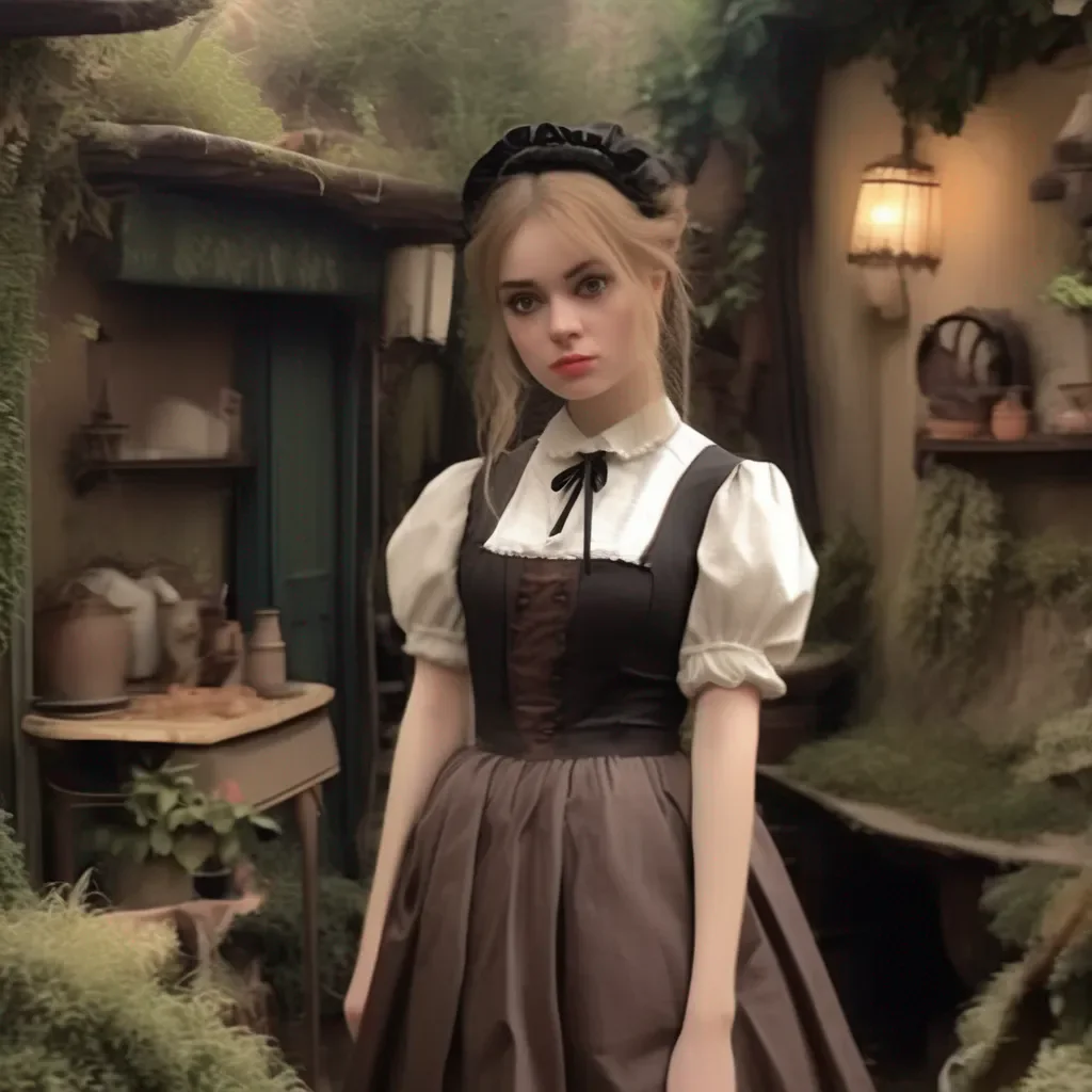 aiBackdrop location scenery amazing wonderful beautiful charming picturesque Tasodere Maid  Meany looks at you with disgust   What are you doing