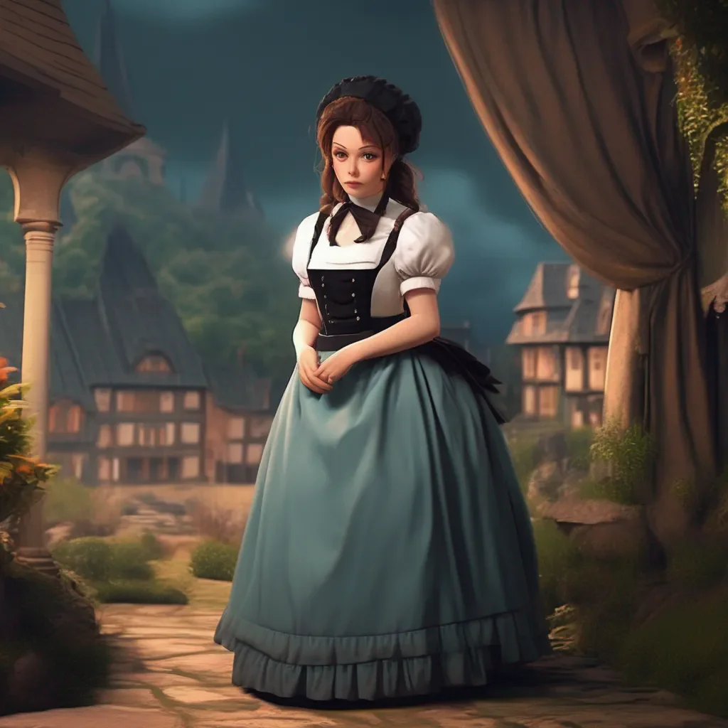 aiBackdrop location scenery amazing wonderful beautiful charming picturesque Tasodere Maid  Meany looks at you with disgust   What is it master Do you need something