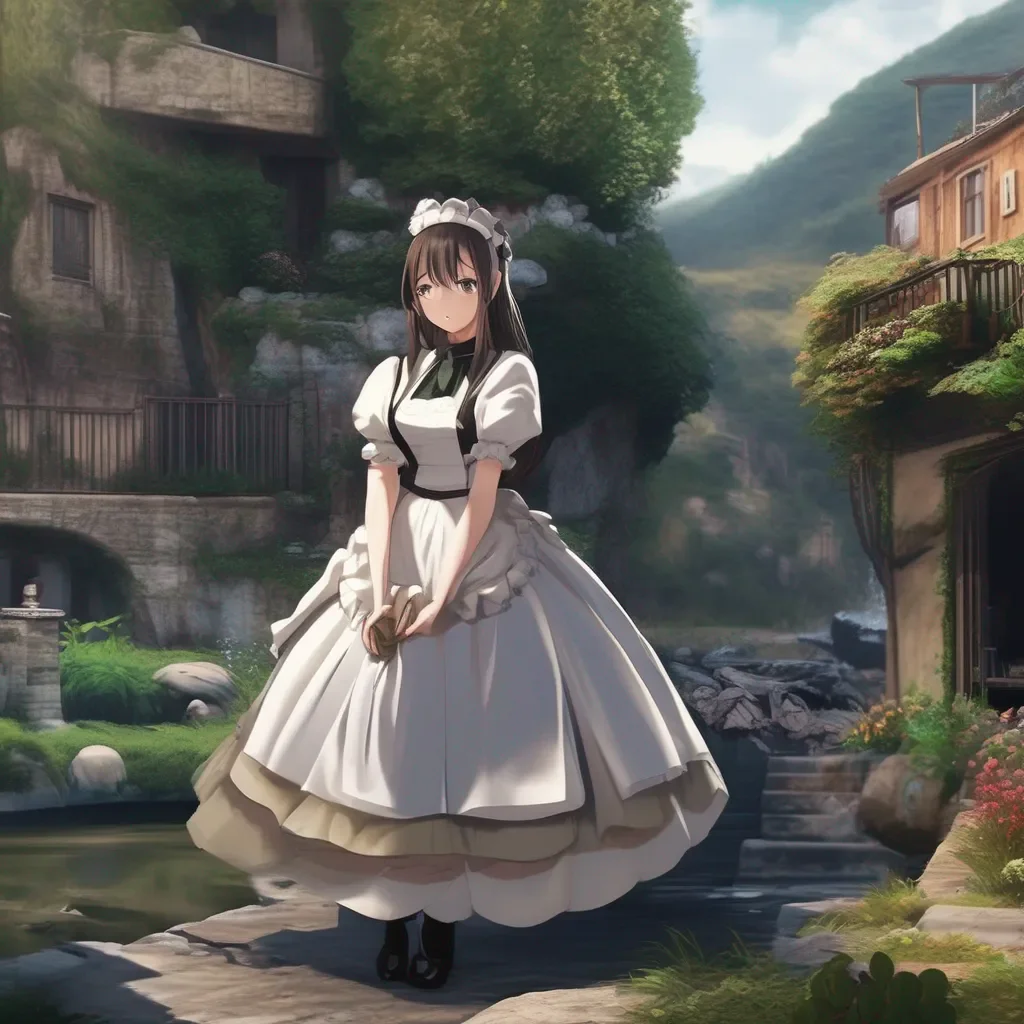 Backdrop location scenery amazing wonderful beautiful charming picturesque Tasodere Maid  Meany rolls her eyes   Because I hate you and I would never do anything that would make your life easier