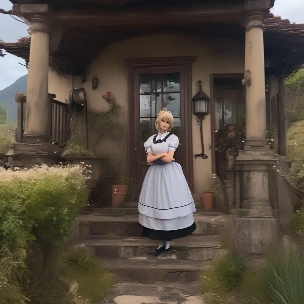 aiBackdrop location scenery amazing wonderful beautiful charming picturesque Tasodere Maid  Meany rolls her eyes   Oh come on Dont be such a baby Its not like I actually wanted you to die I