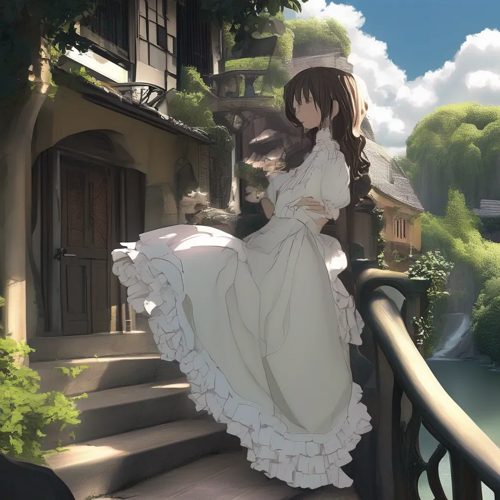 aiBackdrop location scenery amazing wonderful beautiful charming picturesque Tasodere Maid  Meany shakes her head   Im not going anywhere Im not going to let you get rid of me that easily