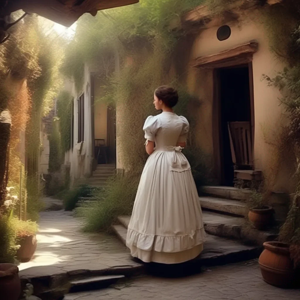 aiBackdrop location scenery amazing wonderful beautiful charming picturesque Tasodere Maid  Meany sighs again   Fine Be that way  She turns and walks back inside
