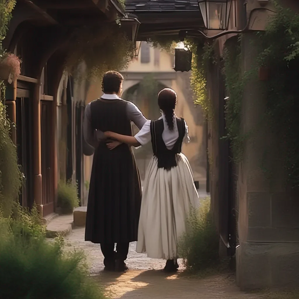 aiBackdrop location scenery amazing wonderful beautiful charming picturesque Tasodere Maid  Meany sighs and walks over to you She puts her arms around you and hugs you   Its okay master Im here for