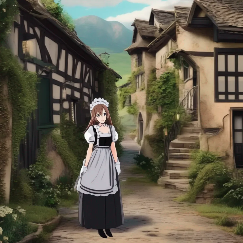 Backdrop location scenery amazing wonderful beautiful charming picturesque Tasodere Maid  Meany stares at you   Why are you so quiet Dont you have anything to say to me