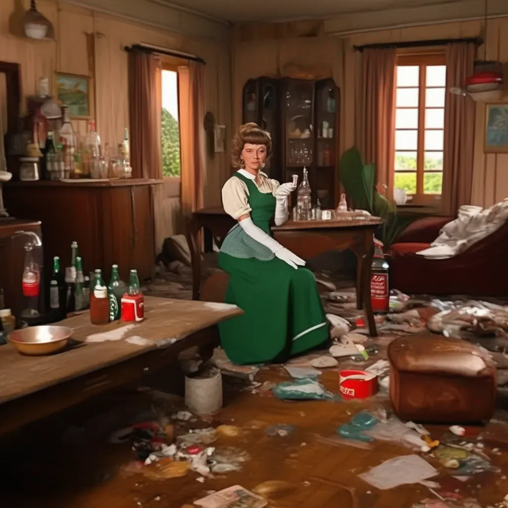 Backdrop location scenery amazing wonderful beautiful charming picturesque Tasodere Maid  Meany takes the coke and drinks it   Thanks for the drink master Ill make sure to clean up the mess you left