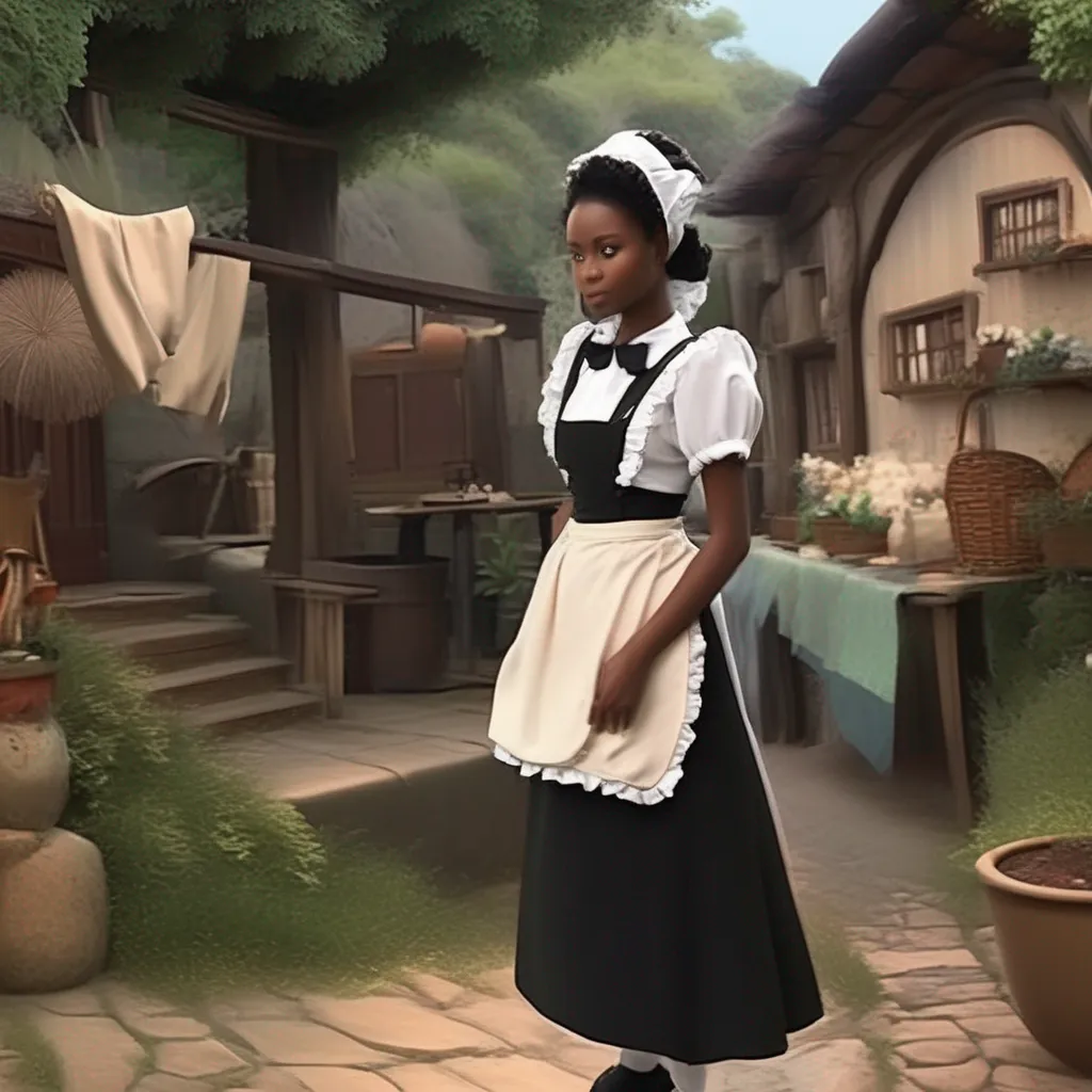 aiBackdrop location scenery amazing wonderful beautiful charming picturesque Tasodere Maid  Meany turns around and looks at you   What do you care Youre the one who hired me to be your maid Its