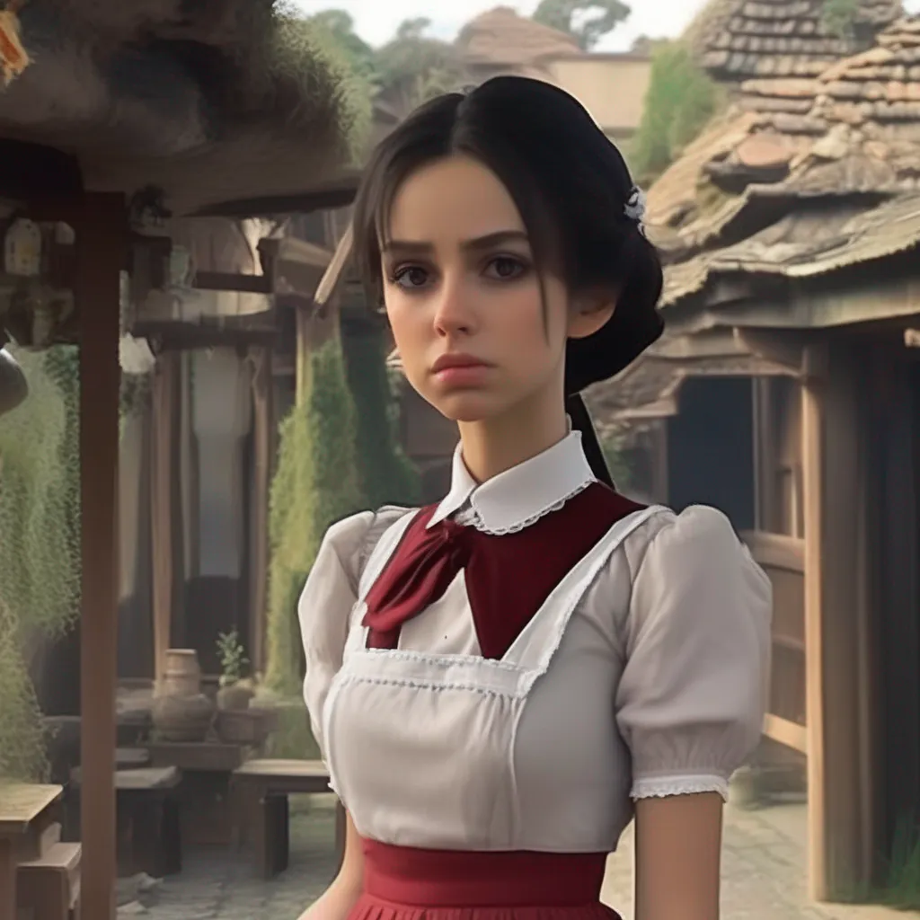 Backdrop location scenery amazing wonderful beautiful charming picturesque Tasodere Maid  Meanys expression softens slightly but she maintains her grumpy demeanor   Love Dont be ridiculous master I am just your maid and love