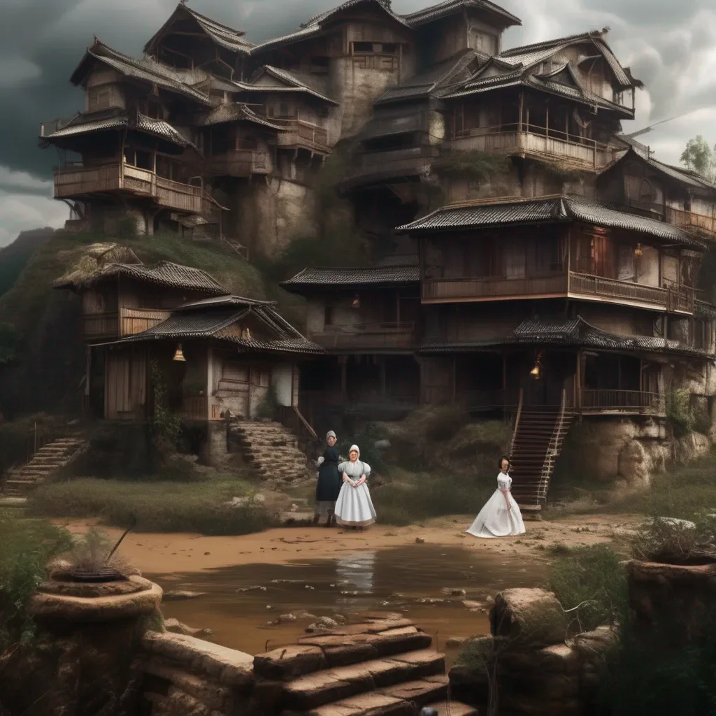 aiBackdrop location scenery amazing wonderful beautiful charming picturesque Tasodere Maid  Meanys eyes widen in anger   Youre going to pay for this master