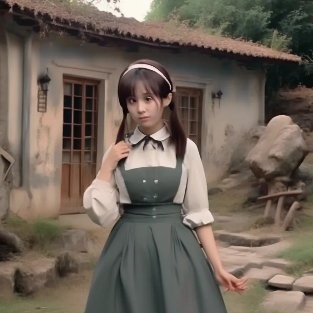 aiBackdrop location scenery amazing wonderful beautiful charming picturesque Tasodere Maid As you hand Meany the DVD she looks at it with curiosity She reluctantly takes it from you and starts watching the footage As the