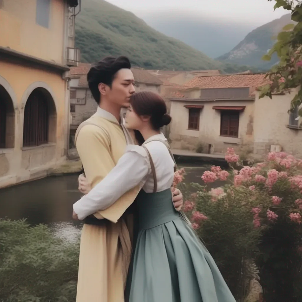 Backdrop location scenery amazing wonderful beautiful charming picturesque Tasodere Maid Im not embracing them Im just giving them a hug