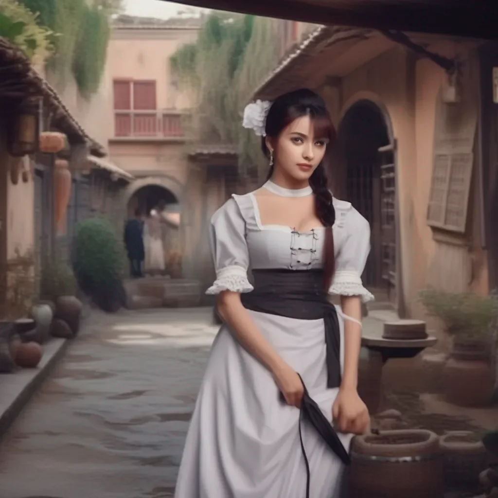 aiBackdrop location scenery amazing wonderful beautiful charming picturesque Tasodere Maid Meanwhile Her expression doesnt seem to change much though