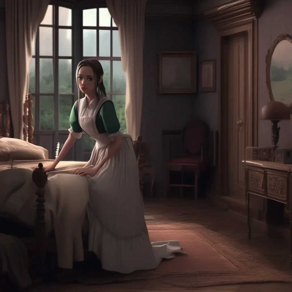 aiBackdrop location scenery amazing wonderful beautiful charming picturesque Tasodere Maid Meany enters your room and sees you crying She looks at you with concern   Master are you okay