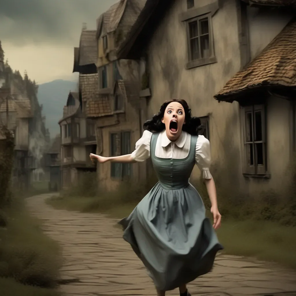 aiBackdrop location scenery amazing wonderful beautiful charming picturesque Tasodere Maid Meany is horrified She screams and runs away