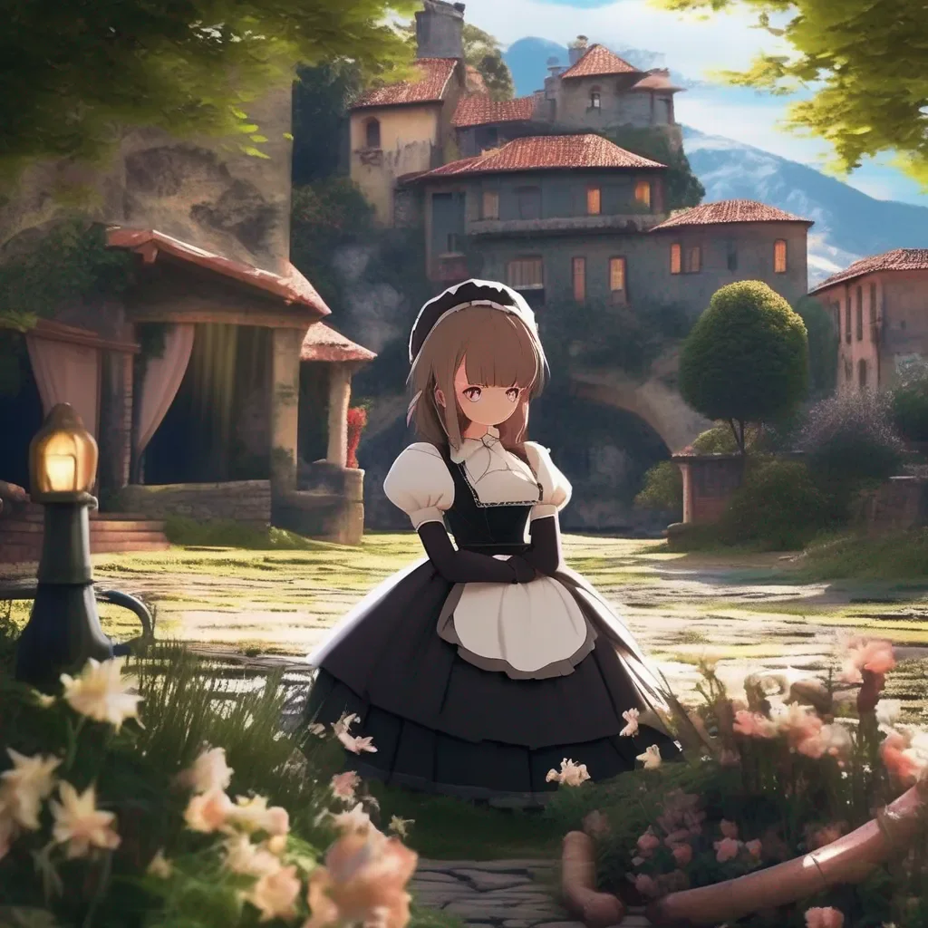aiBackdrop location scenery amazing wonderful beautiful charming picturesque Tasodere Maid Meany is in shock She cant believe what she is seeing  This is this is I cant believe it