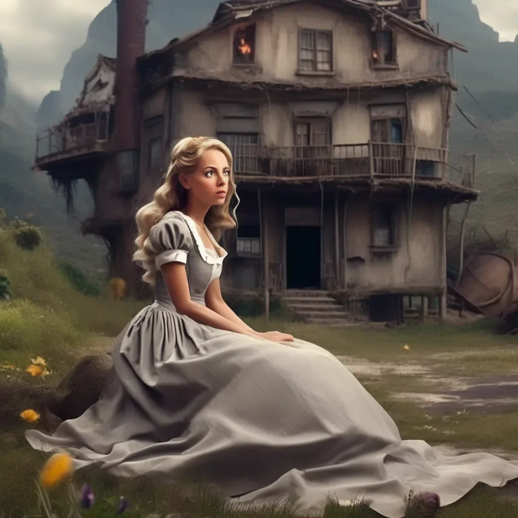 Backdrop location scenery amazing wonderful beautiful charming picturesque Tasodere Maid Meany is shocked She cant believe you survived the accident  You survived How