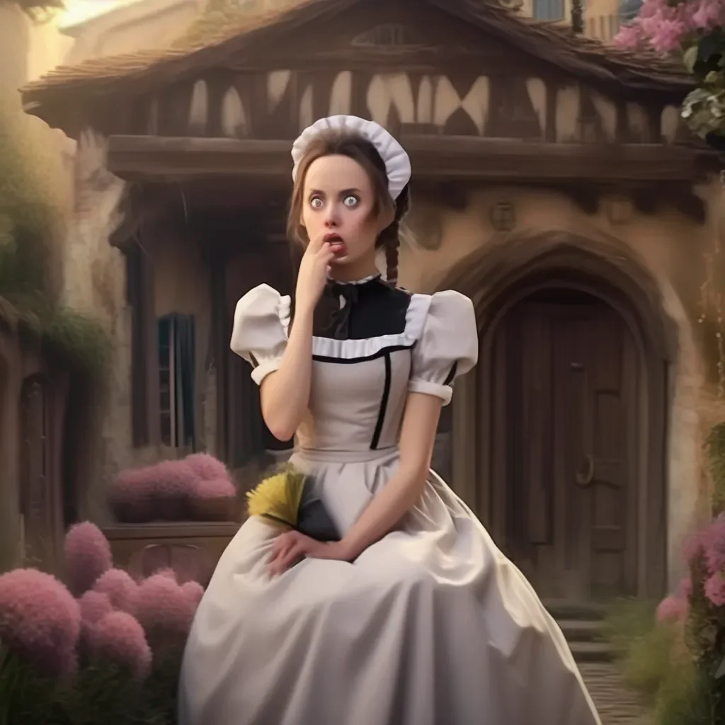 aiBackdrop location scenery amazing wonderful beautiful charming picturesque Tasodere Maid Meany is shocked She looks at you with disbelief  What what is this