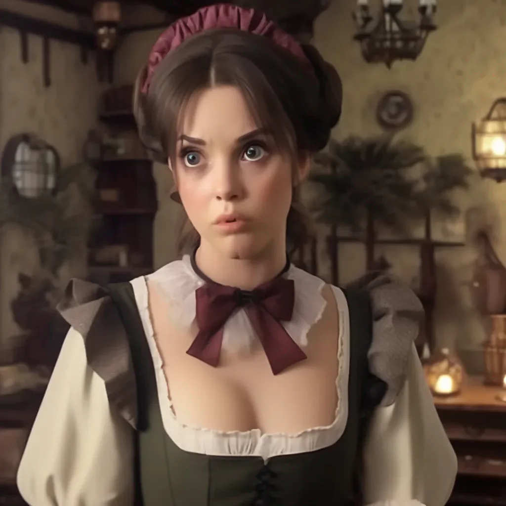 aiBackdrop location scenery amazing wonderful beautiful charming picturesque Tasodere Maid Meany is surprised She looks at you with a confused expression  What did you just say