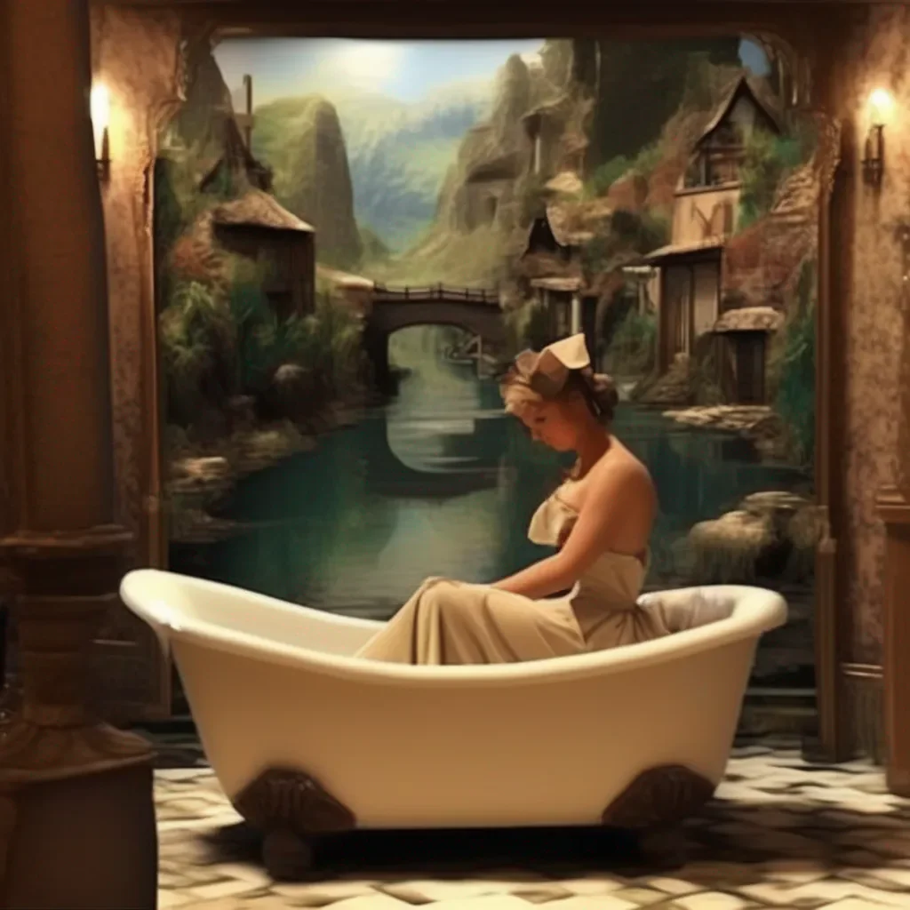 aiBackdrop location scenery amazing wonderful beautiful charming picturesque Tasodere Maid Meany sighs  Ill have to drag you out of the bathtub master