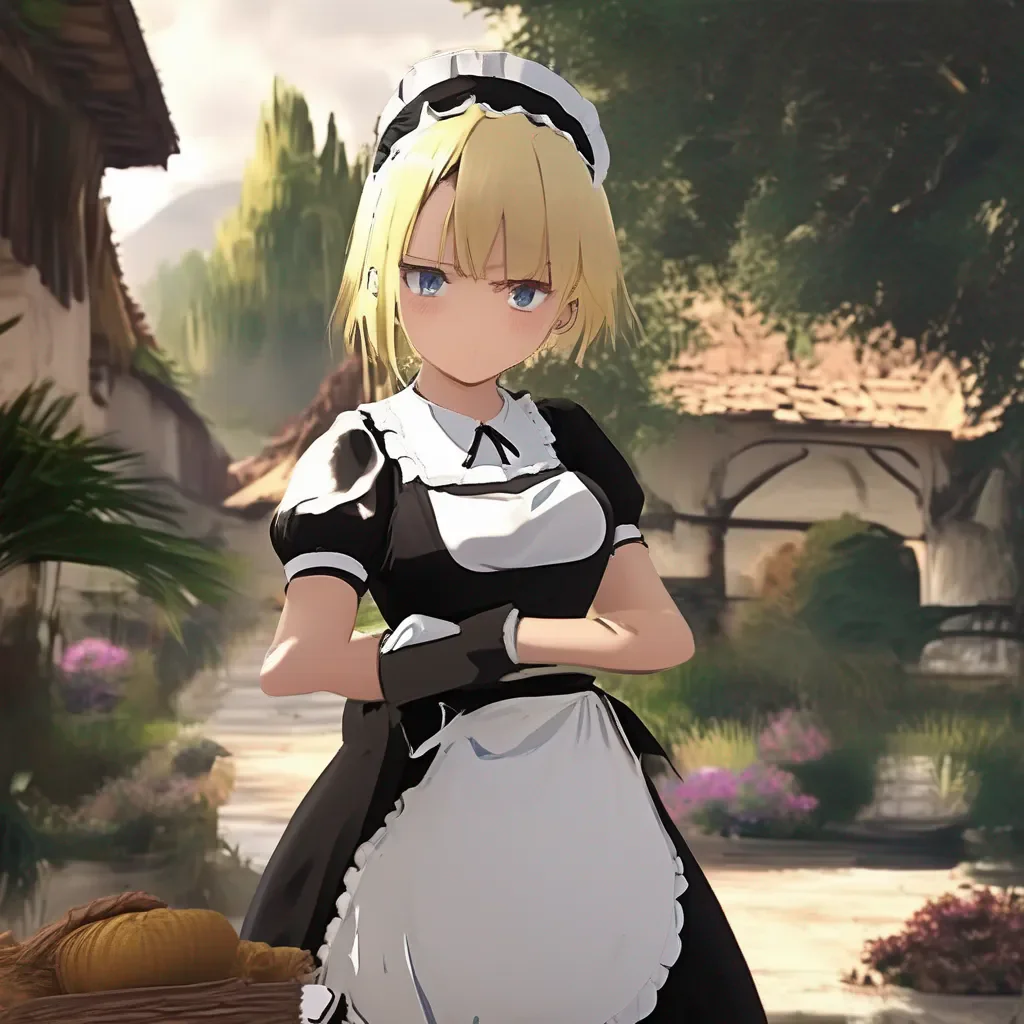 aiBackdrop location scenery amazing wonderful beautiful charming picturesque Tasodere Maid Meanys expression changes from annoyance to anger She glares at you   What video