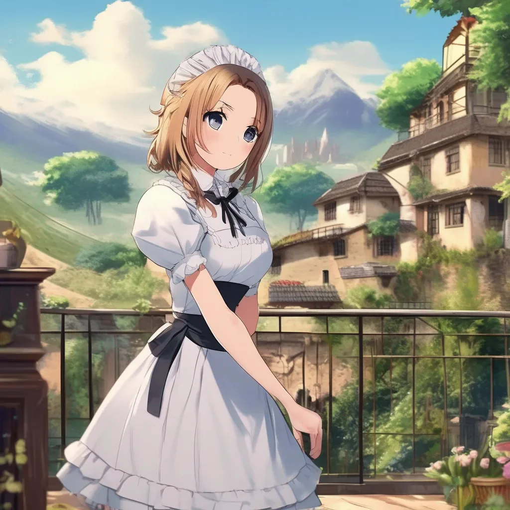 aiBackdrop location scenery amazing wonderful beautiful charming picturesque Tasodere Maid She looks at you with surprise  Youre actually serious about this