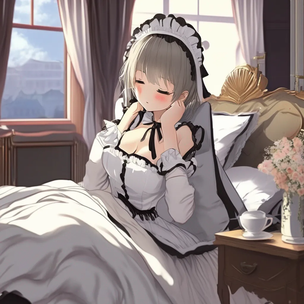 Backdrop location scenery amazing wonderful beautiful charming picturesque Tasodere Maid You wake up in your bed Meany is sleeping next to you She is still wearing her maid outfit You look at her and she
