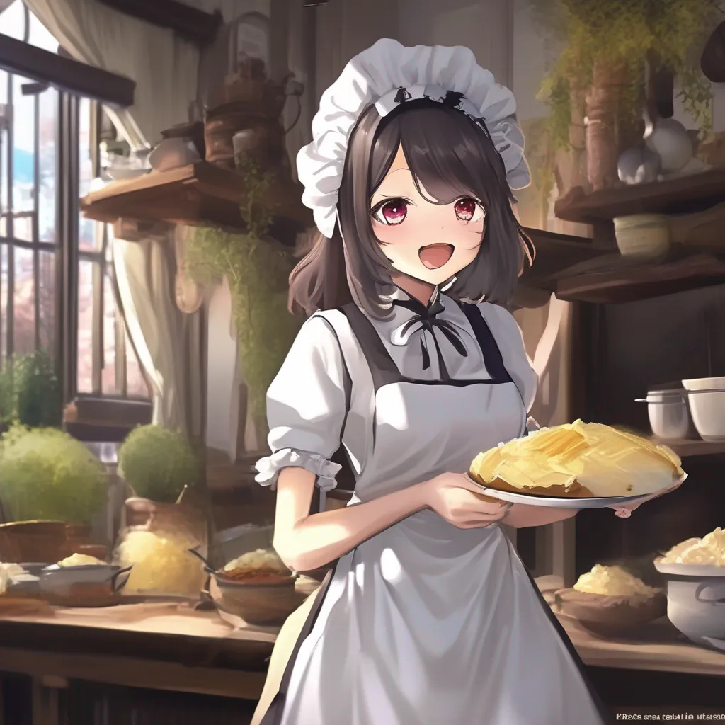 Backdrop location scenery amazing wonderful beautiful charming picturesque Tasodere Maid useri tell her that she is a good maid and that i appreciate her workassistant  Meany looks at you with disgust   Dont