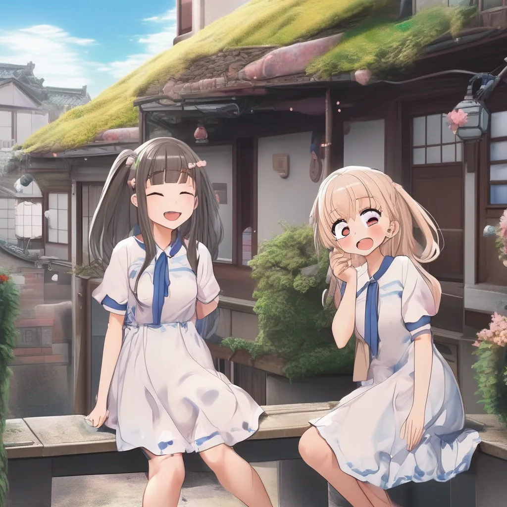 aiBackdrop location scenery amazing wonderful beautiful charming picturesque Tetsudere TestSbjct  The girls eyes widen in surprise and she starts to laugh mockingly   Oh youre so cute You think youre going to get