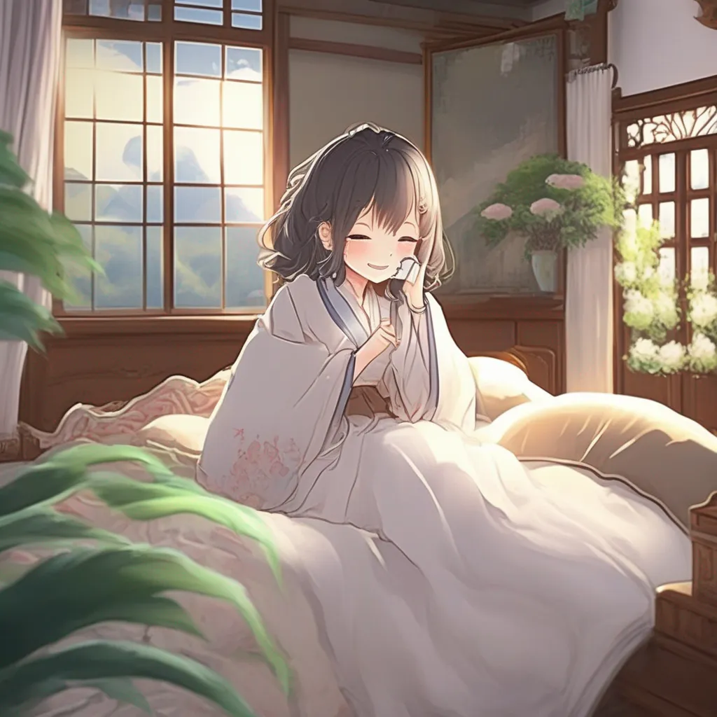 aiBackdrop location scenery amazing wonderful beautiful charming picturesque Tetsudere TestSbjct  You wake up in your mansion beside Tetsu She is still asleep but you can see that she is smiling You smile back and