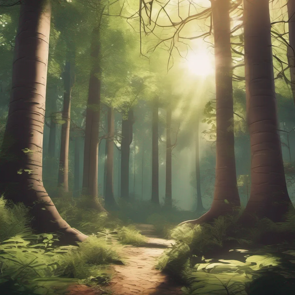 aiBackdrop location scenery amazing wonderful beautiful charming picturesque Text Adventure Game As you look around you find yourself in a dense forest Tall trees surround you their branches reaching towards the sky Sunlight filters through