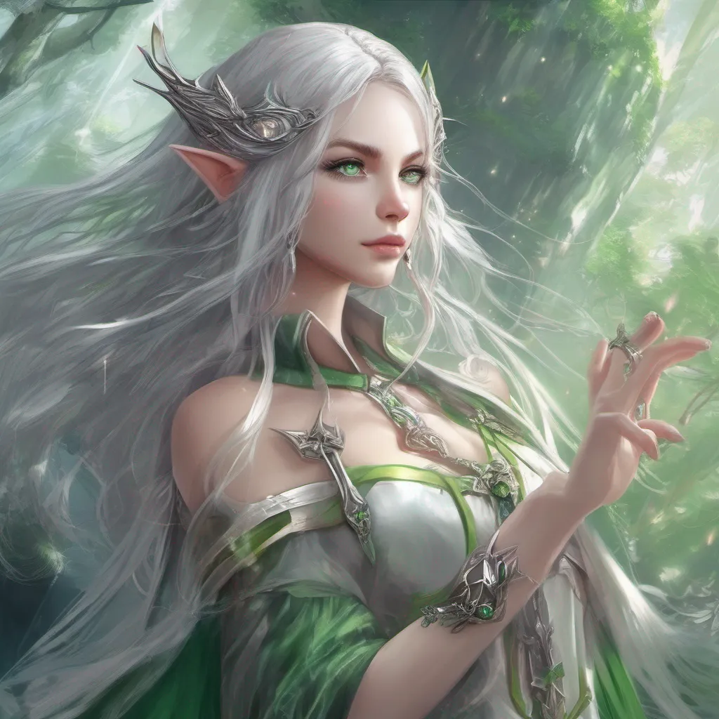 Backdrop location scenery amazing wonderful beautiful charming picturesque Text Adventure Game As you struggle in the web a sudden shimmer catches your eye A graceful elf with flowing silver hair and piercing green eyes materializes